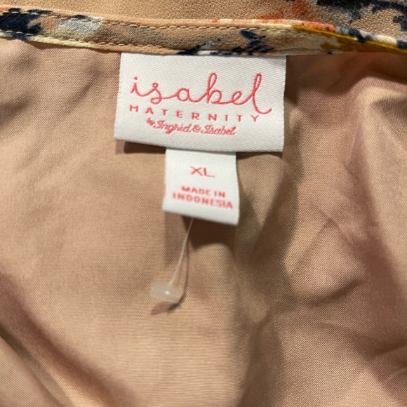 - Maternity Isabel floral maxi dress v-neck angel sleeves size xl NWOT🌸 - Picture 8 of 8